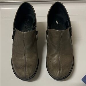 Born Women's Brown Leather Slip-On Loafers